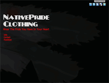 Tablet Screenshot of nativeprideclothing.com